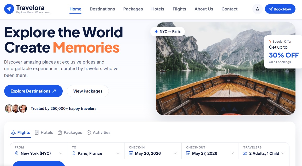 Website preview on laptop